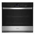 Whirlpool - 30 inch 5.0 Cu. Ft. Built-In Single Electric Wall Oven with Self-Cleaning - Stainless Steel
