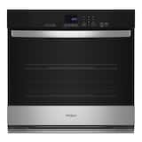 Whirlpool - 30 inch 5.0 Cu. Ft. Built-In Single Electric Wall Oven with Self-Cleaning - Stainless Steel