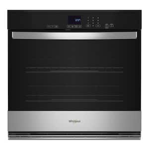 Whirlpool - 30" 5.0 Cu. Ft. Built-In Single Electric Wall Oven with Self-Cleaning - Stainless Steel