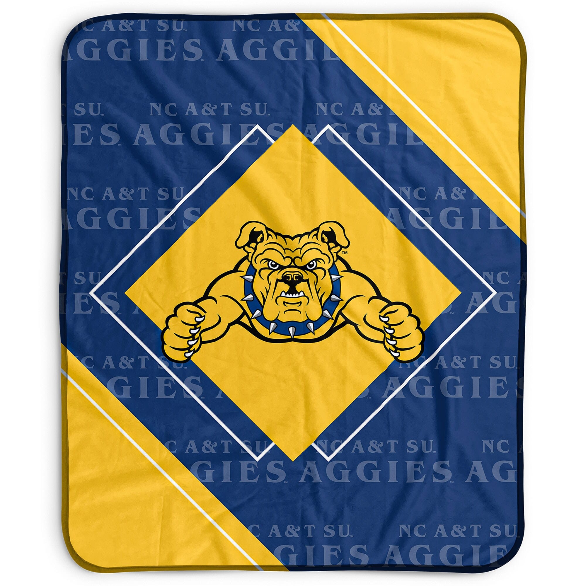 Pegasus - North Carolina A&T Aggies 50" x 60" Diamond Logo Fleece Blanket - Multicolor
