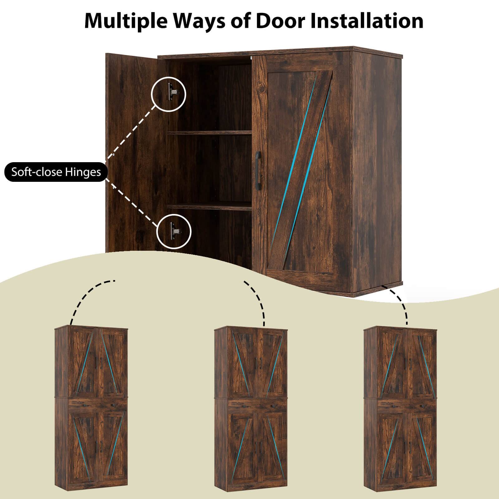 Multiple Ways of Door Installation

Soft-close Hinges