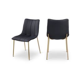 Meridian Furniture - Isla Vegan Leather Dining Chair, Set of 2 - Black