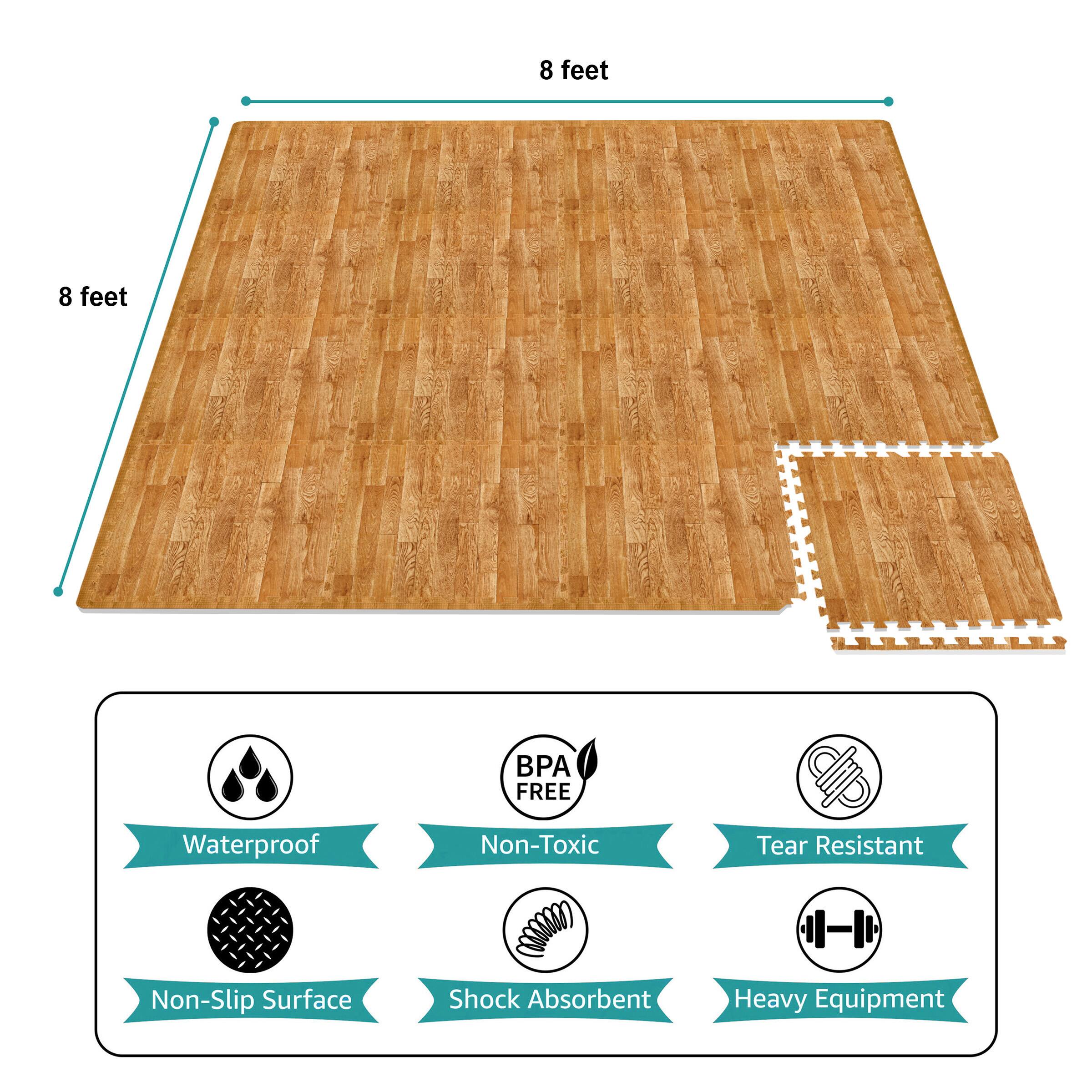 8 feet  
8 feet  
BPA FREE  
Waterproof  
Non-Toxic  
Tear Resistant  
Non-Slip Surface  
Shock Absorbent  
Heavy Equipment