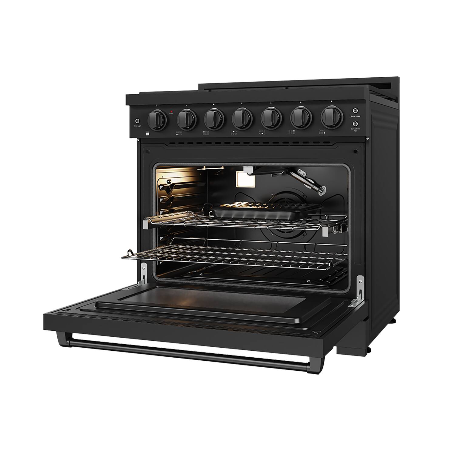 Alt View 3. Thor Kitchen - Gordon Ramsay Series by Thor Kitchen 6.0 Cu. Ft Freestanding Gas Range - Black.