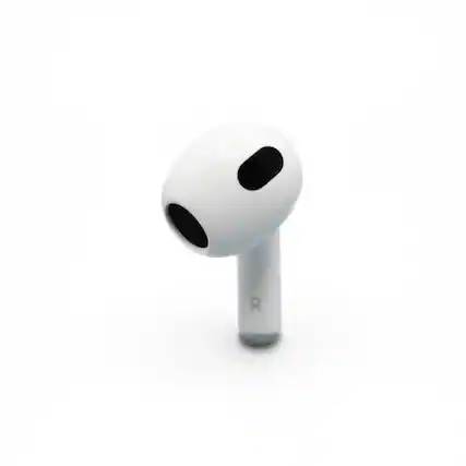 Front. Apple - Apple Right Replacement AirPod - 3rd Generation (A2565).