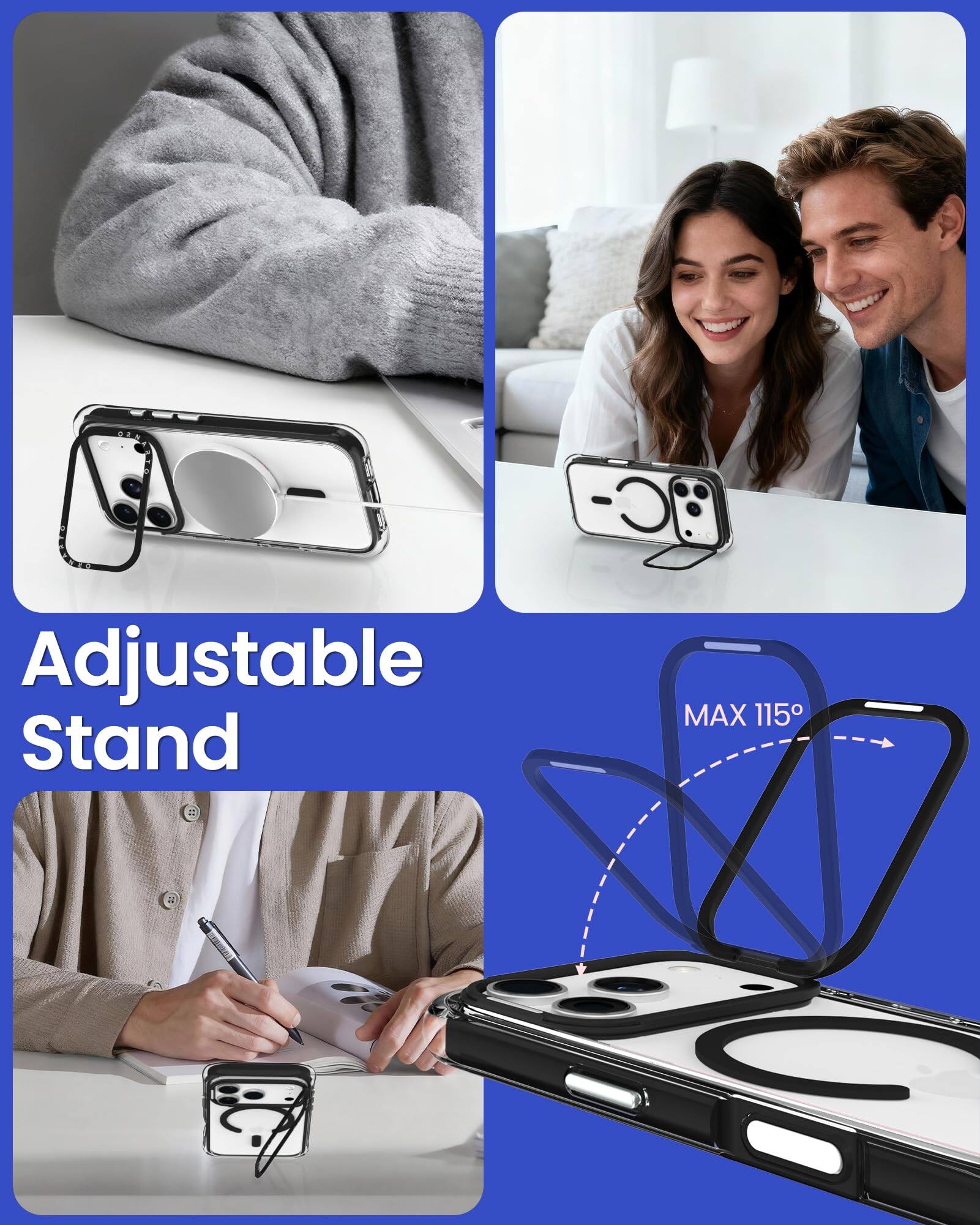 Adjustable Stand  
MAX 115°
