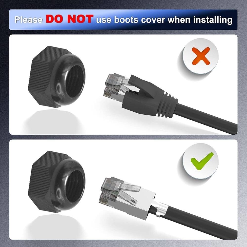 Please DO NOT use boots cover when installing