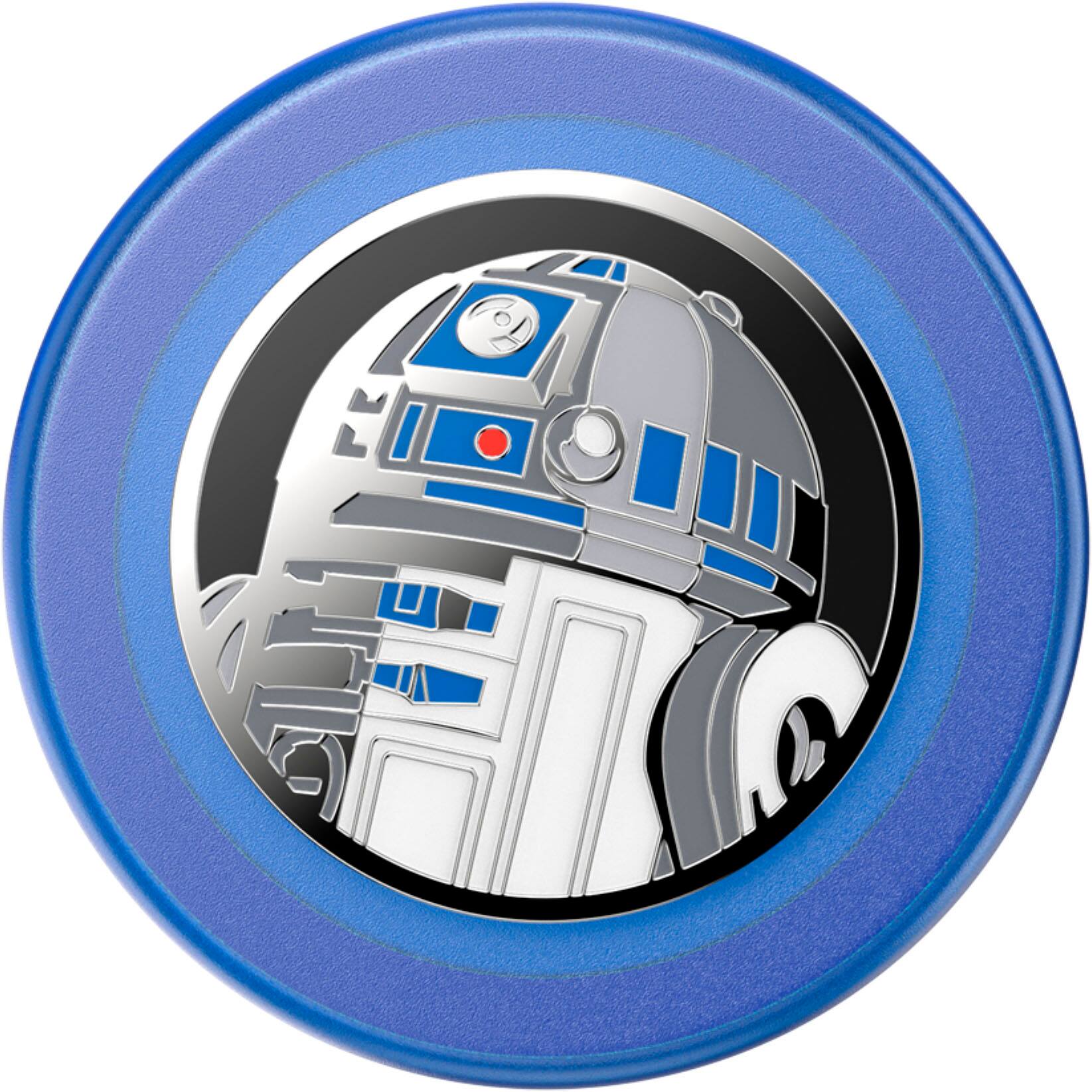 Alt View 2. PopSockets - MagSafe PopGrip Universal Magnetic Grip & Stand with Adapter Ring for Cell Phones - Starwars Enamel R2D2.