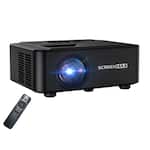 Stock Preferred - 4K Projector 50000LMS Native 1080P Full HD Projector with 5G WiFi 6 M1256 - Black