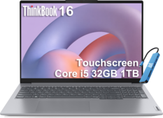 ThinkBook 16
Touchscreen
Core i5 32GB 1TB