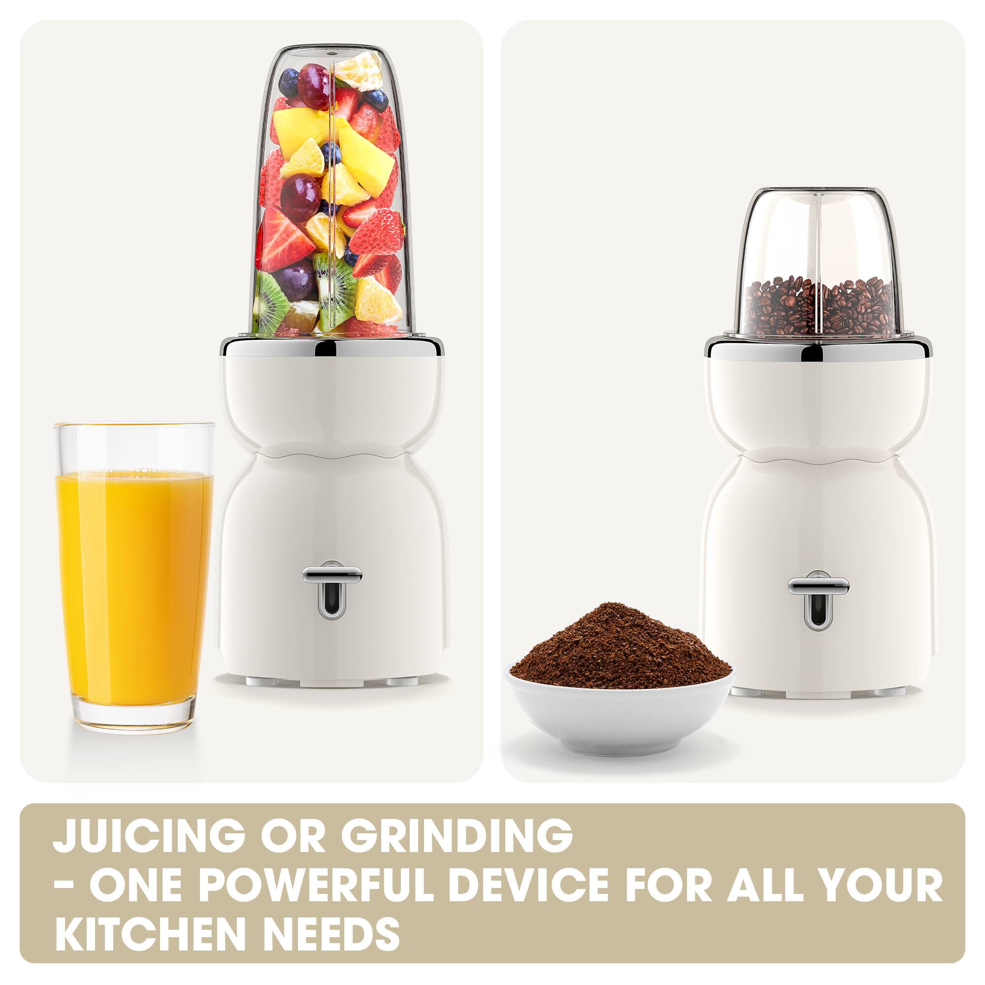 JUICING OR GRINDING  
- ONE POWERFUL DEVICE FOR ALL YOUR KITCHEN NEEDS