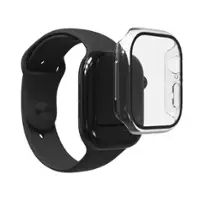 ZAGG - InvisibleShield Glass Elite 360 Integrated Bumper + Screen Protection for Apple Watch Series 11/10 Small - Clear - Angle_Zoom