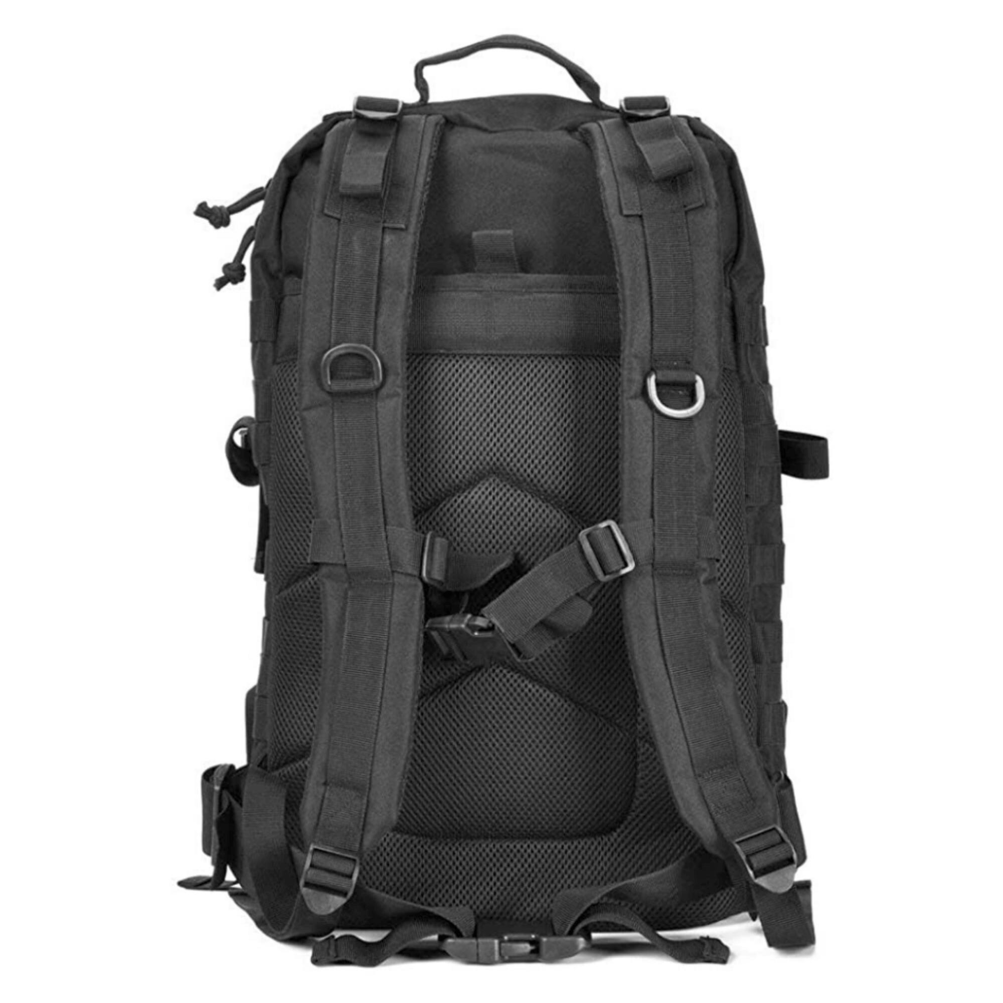 Alt View 2. JupiterGear - Military 3P Tactical 45L Backpack Army 3 Day Assault Pack Molle Bag Rucksack Range Bag - Black.