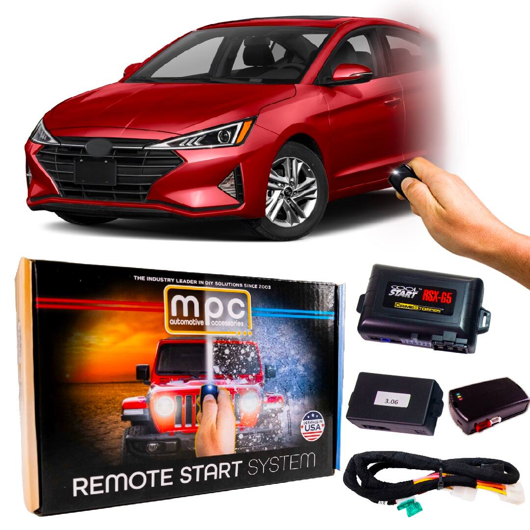 MPC - Factory Remote Activated Start Kit For 2019-2020 Hyundai Elantra - Key-to-Start - Black
