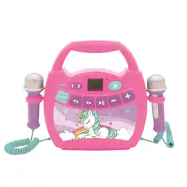 Lexibook - Unicorn Light Bluetooth Speaker with Mics and Rechargeable Battery