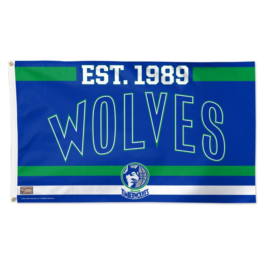 WinCraft Minnesota Timberwolves 3' x 5' Single Sided Franchise ...