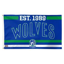 WinCraft - Minnesota Timberwolves 3' x 5' Single-Sided Franchise Establishment Deluxe Flag - Multicolor