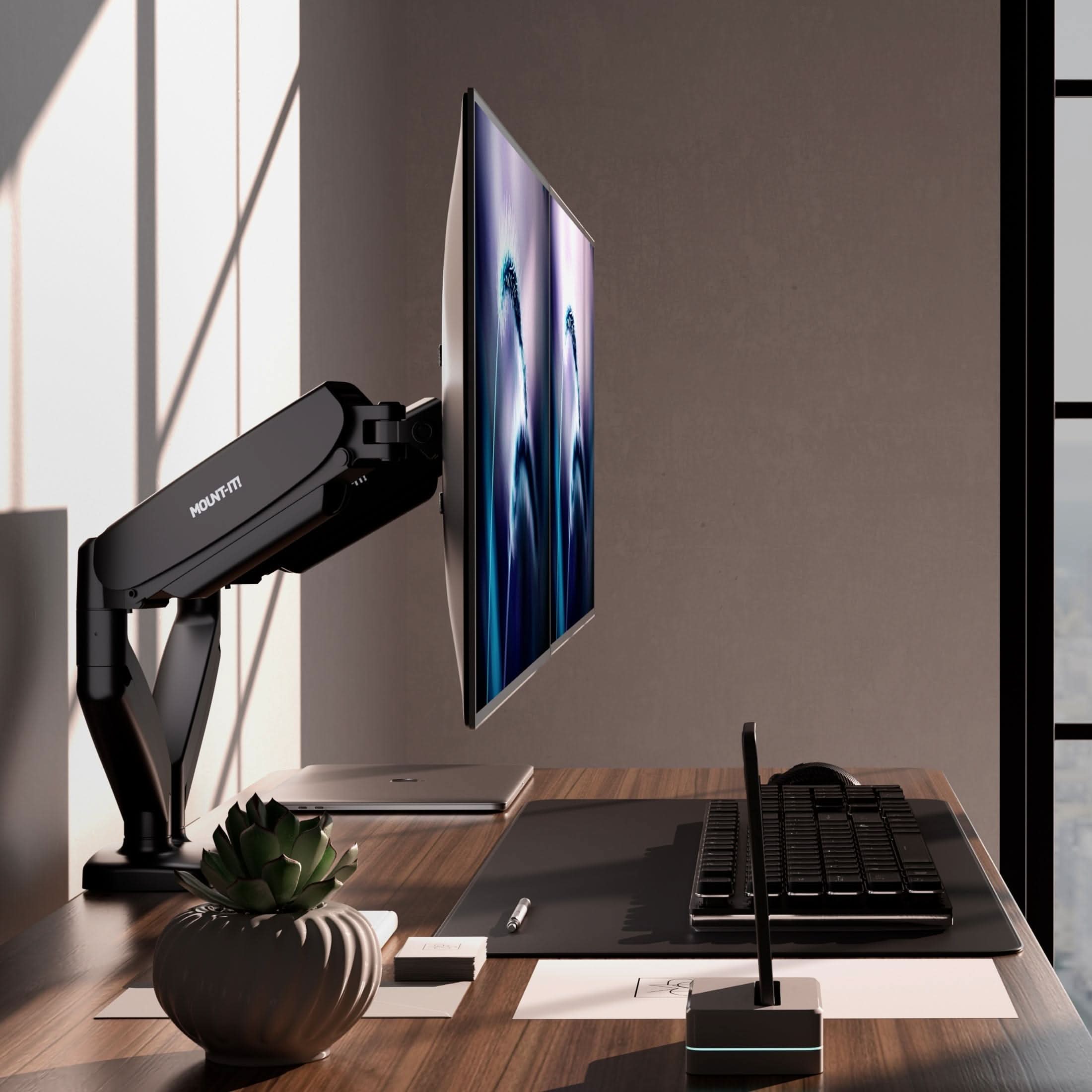 Mount-It! Dual Monitor Desk Mount MI-1882 - Thumbnail 4