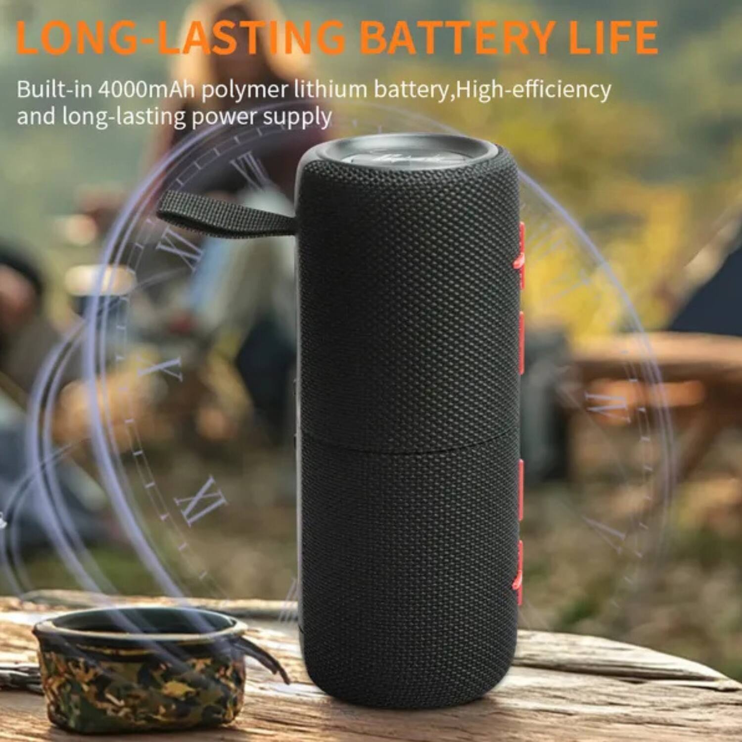 LONG-LASTING BATTERY LIFE

Built-in 4000mAh polymer lithium battery, High-efficiency and long-lasting power supply