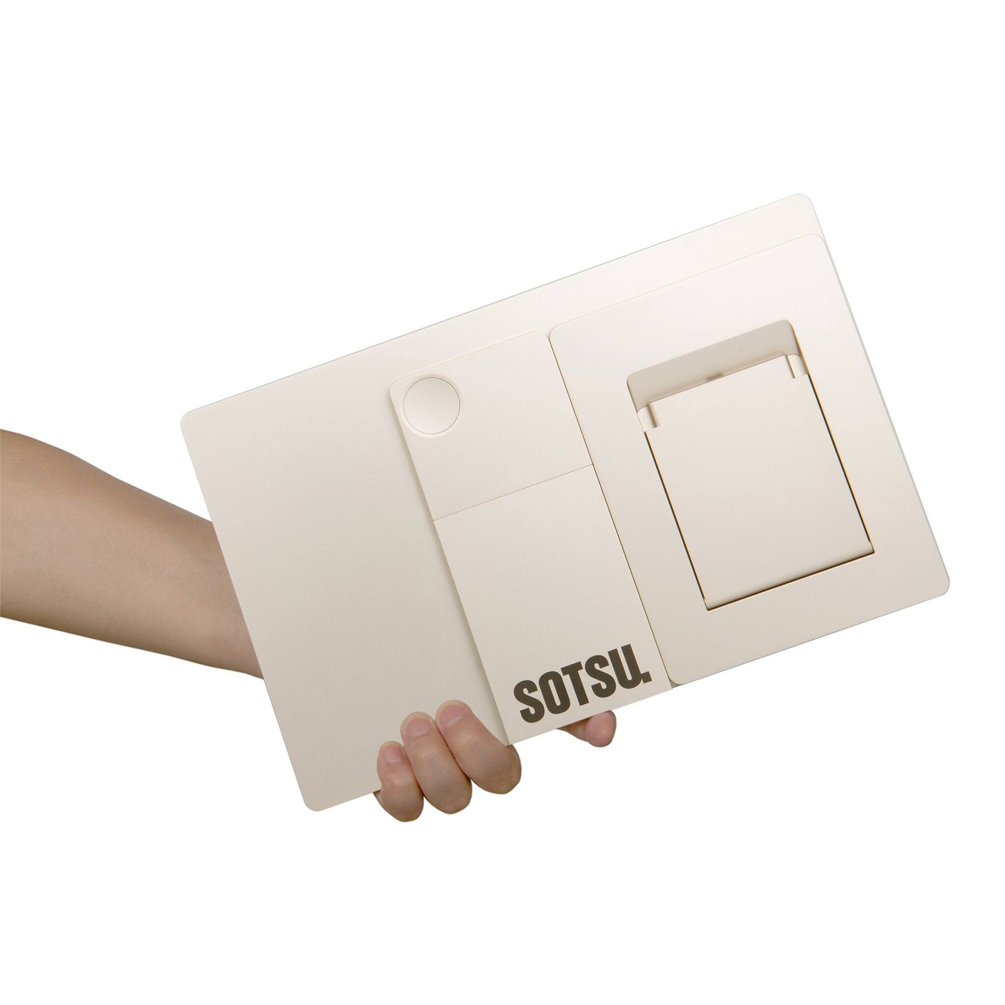 Left. SOTSU - SOTSU Base Stand for 14" Portable Monitor - Moonlight - Moonlight.