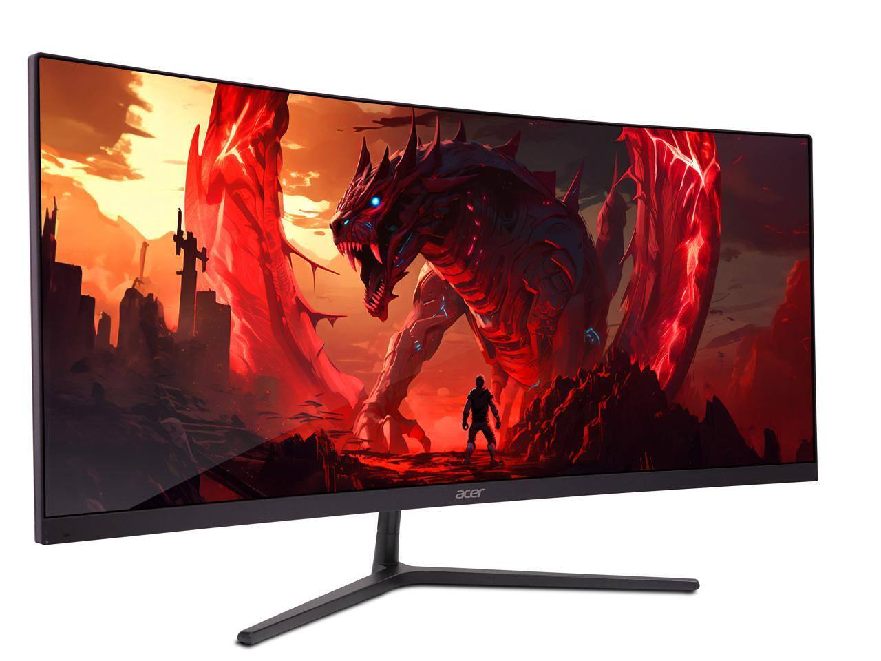 Alt View 2. Acer - Acer Nitro ED306C 29.5" Curved Gaming Monitor, 2560x1080, 200Hz, AMD FreeSync Premium, HDR10.