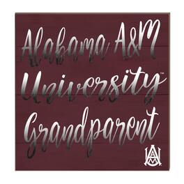Jardine - Alabama A&M Bulldogs 10'' x 10'' Grandparent Plaque - Maroon