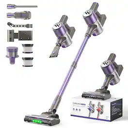 Teendow - 300W Cordless Stick Vacuum Cleaner, 50kPa Brushless Motor, 50-Min Runtime, for Carpet, Hard Floors & Pet Hair