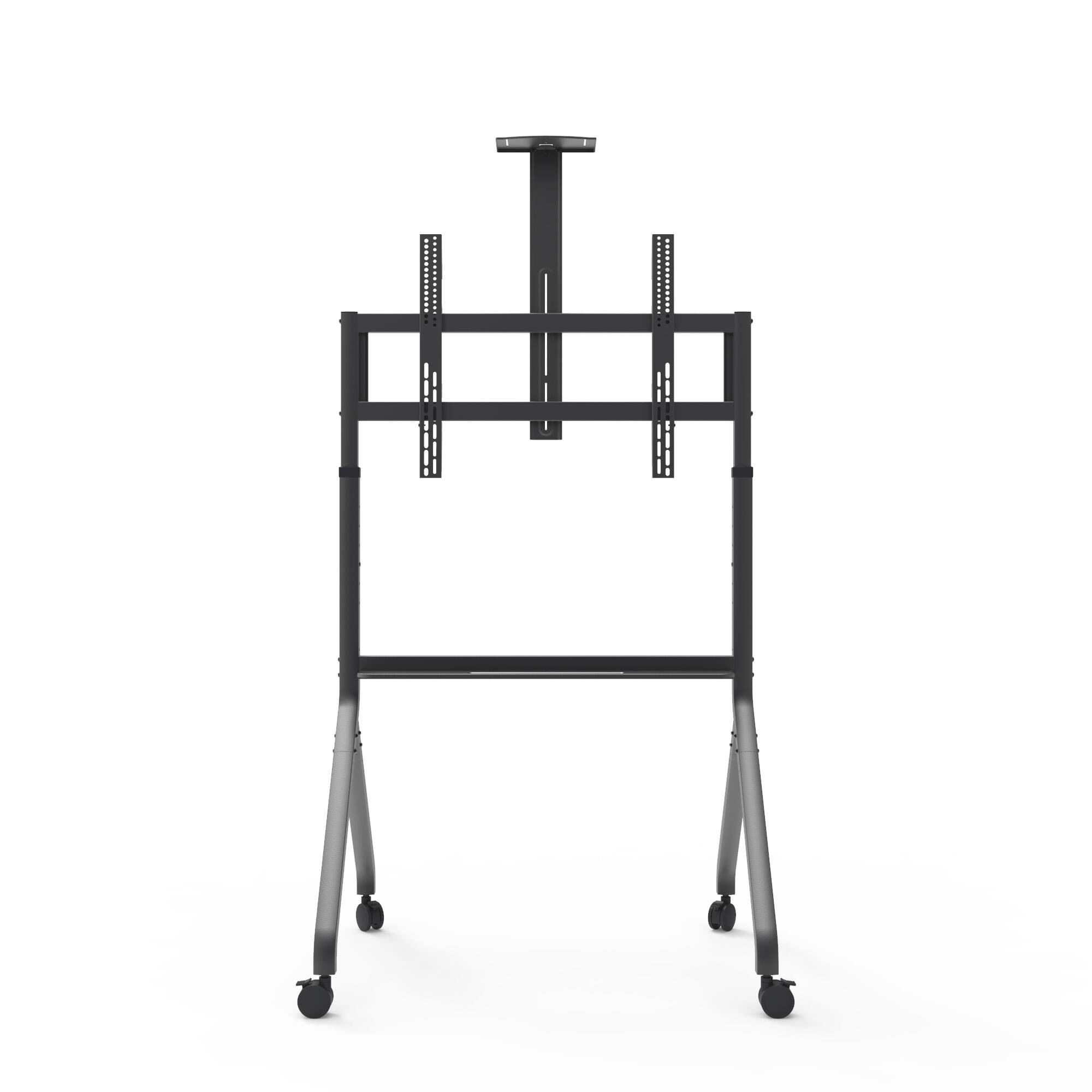 Back. Kanto - Heavy Duty Height Adjustable Rolling TV Stand for 55" - 100" Screens - Black.