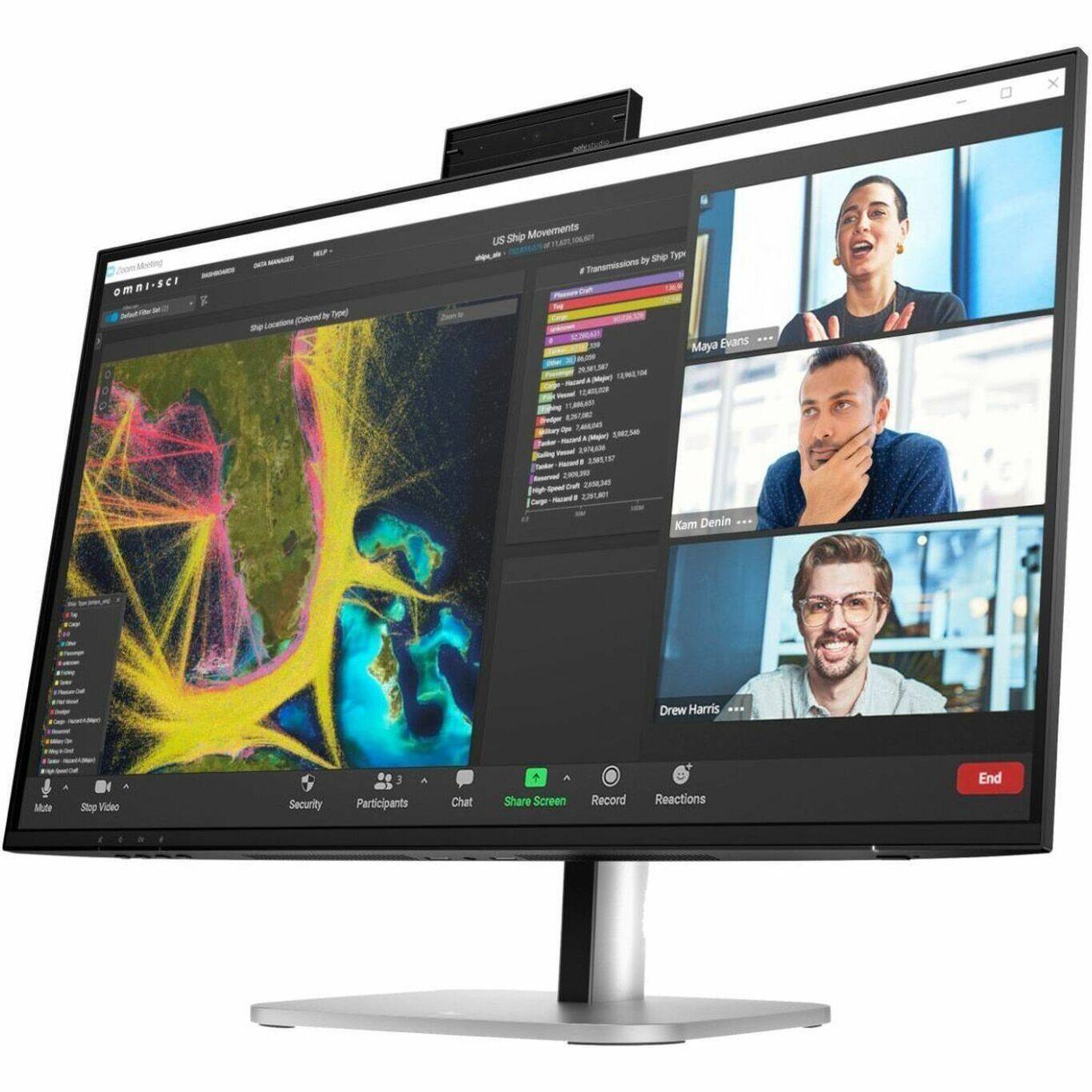 x oom aboling omai-sCr - Cobored i Seel - - Ship Movements US 1am  - ~ Tem nothiscie i , S Maya Evans L  -  - - - I RTAM - ANUR 2 ou SAN - 1  Kam Denin Drew Harris Mdute Snp Video Security 1 Participants Chat Share Screen Record Reactions End