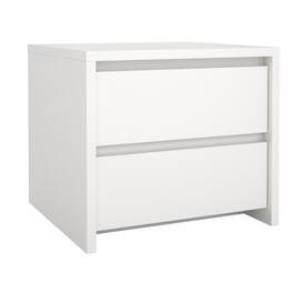 Tvilum - Next 17-Inch Tall 2-Drawer Nightstand End Table - White