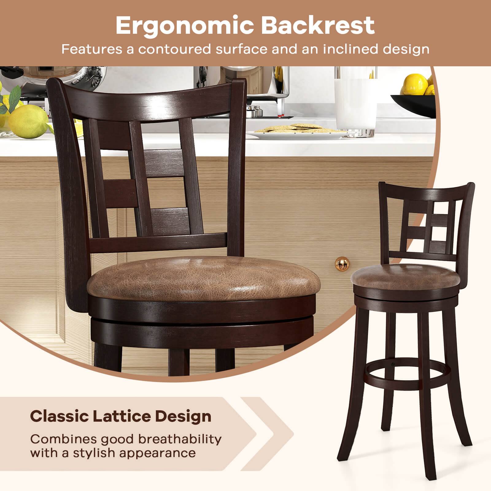 Ergonomic Backrest: Features a contoured surface and an inclined design.

Classic Lattice Design: Combines good breathability with a stylish appearance.