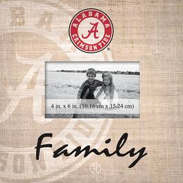 Fan Creations - Alabama Crimson Tide 10'' x 10'' Burlap Pattern Frame - Multicolor