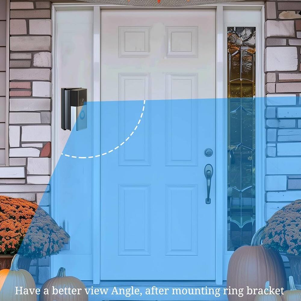 Have a better view angle, after mounting ring bracket.