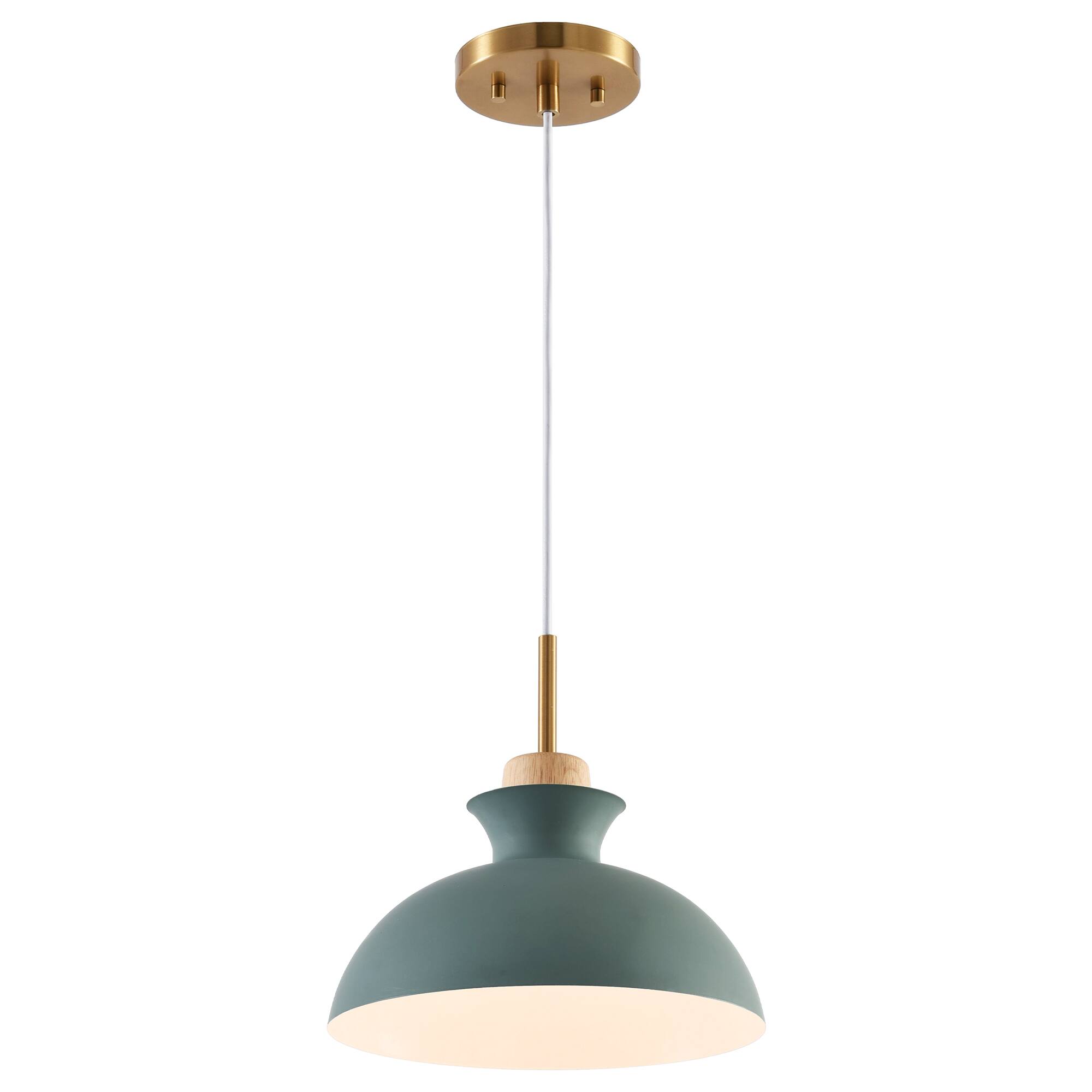 Alt View 7. Parrot Uncle - 1-Light Modern Green Hanging Pendant Light - Green.