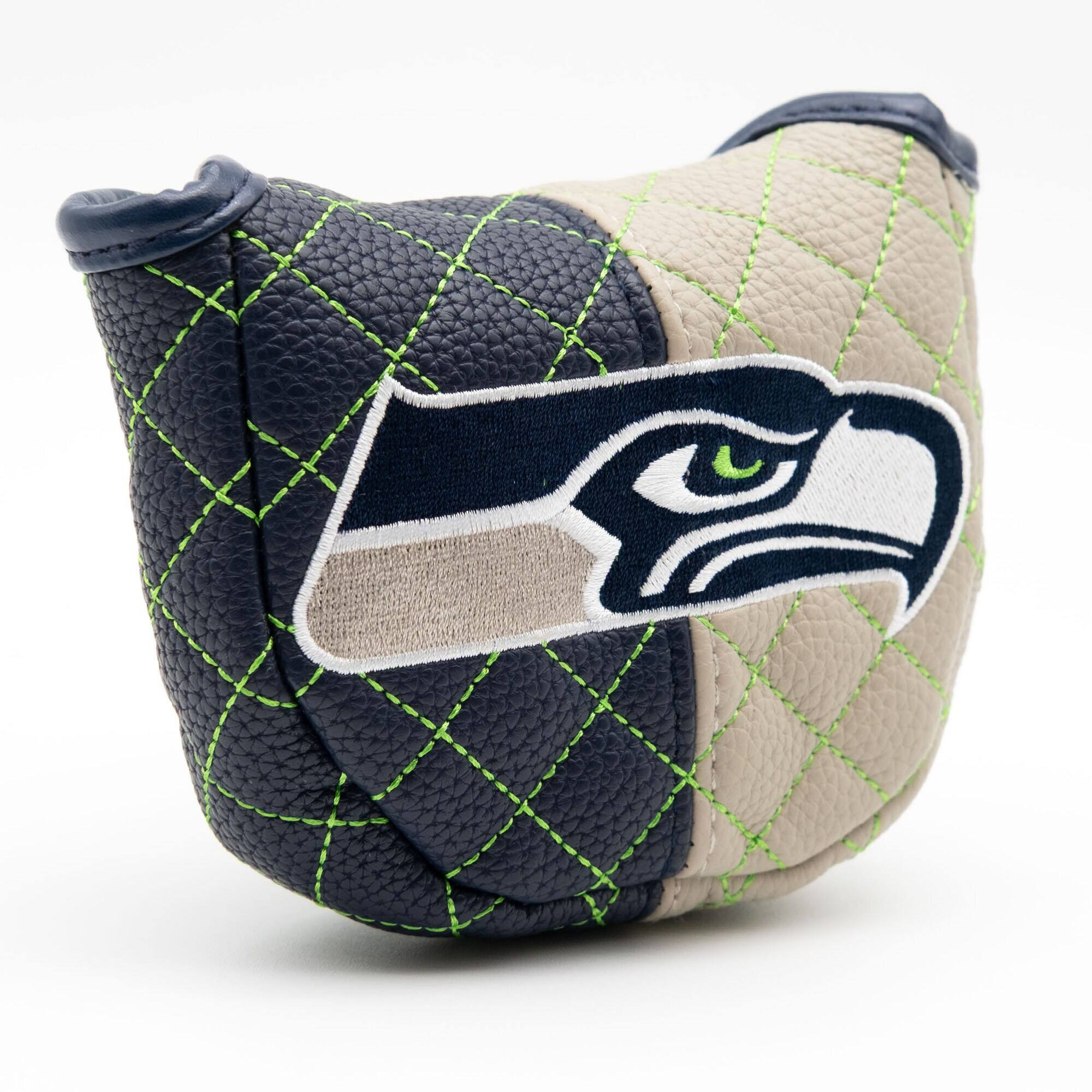Alt View 2. Team Golf - Seattle Seahawks Quilted Mallet Putter Cover - Multicolor.