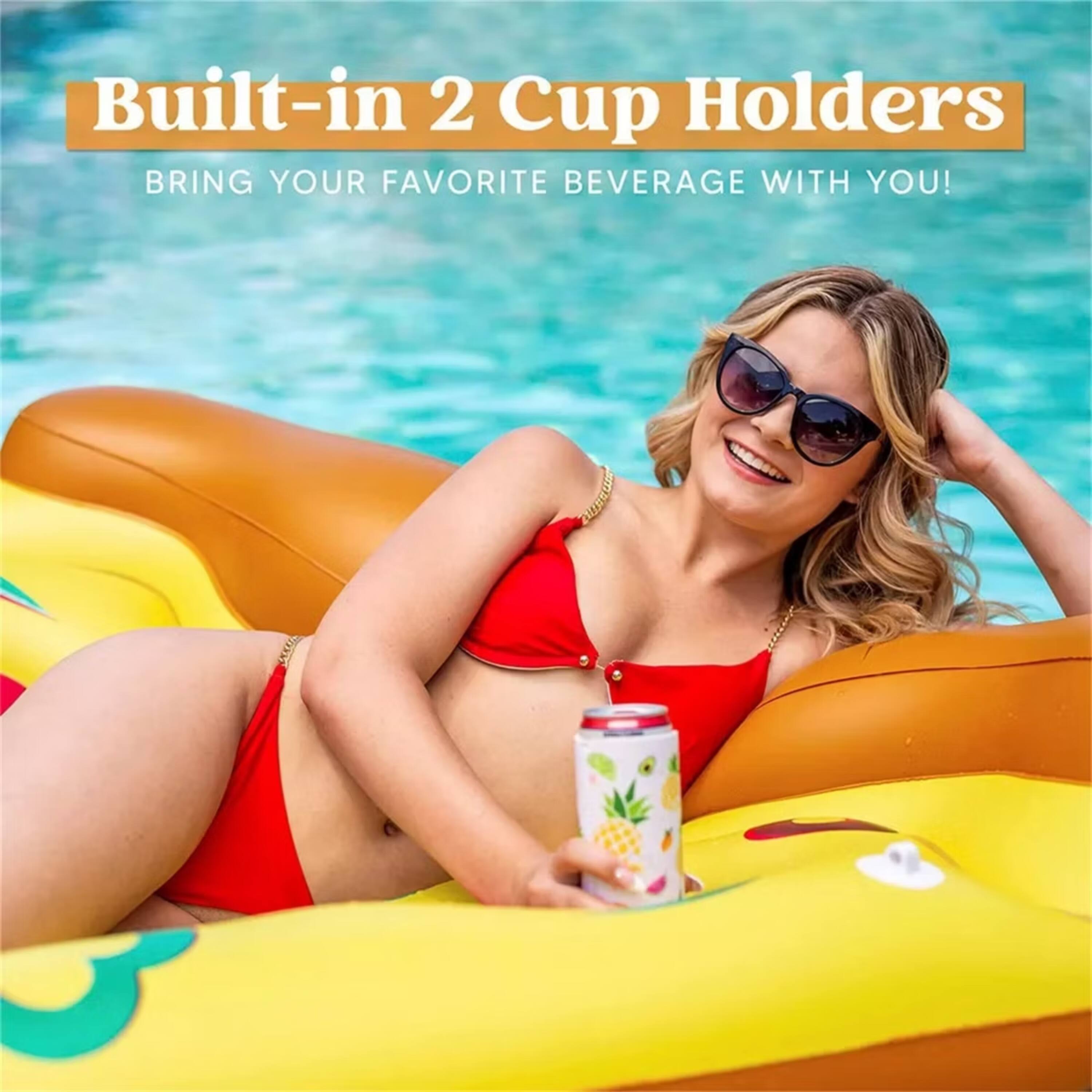 Built-in 2 Cup Holders  
BRING YOUR FAVORITE BEVERAGE WITH YOU!