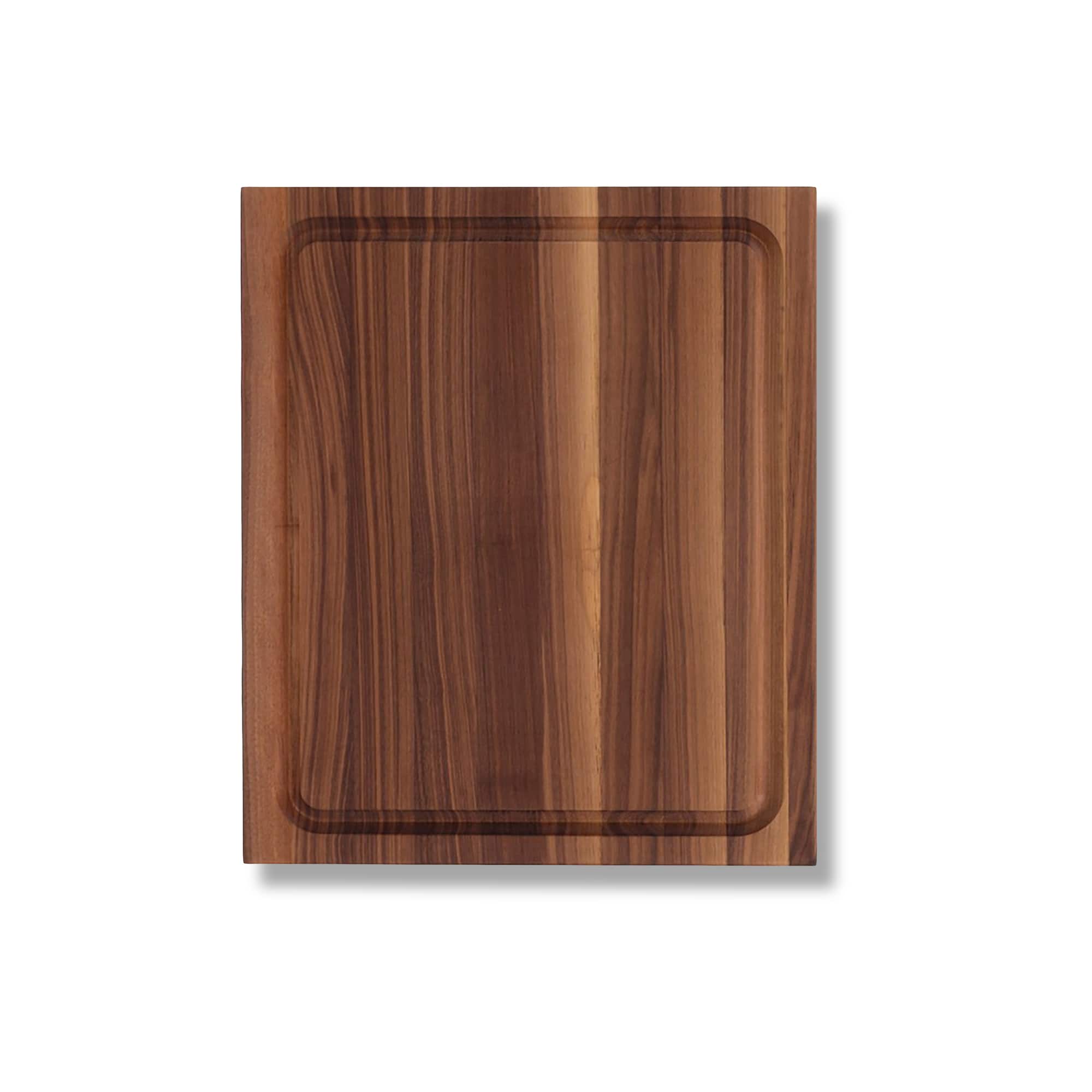 John Boos - BBQ Collection Reversible Wood Cutting Board with Juice Groove - Walnut