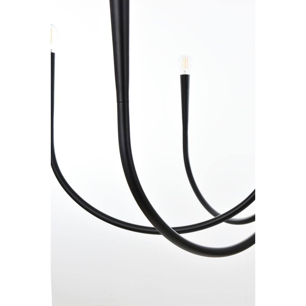 Back. Living District - Layne 42 inch chandelier in Black - Black.