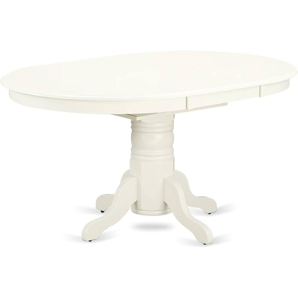 Alt View 2. FurniFact - White 5 Pc Kitchen Table Chairs Set of 4 - Brown.