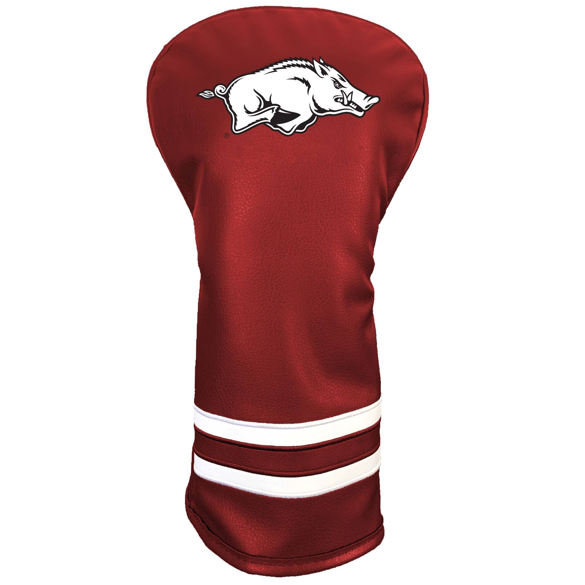 Front. Team Golf - Arkansas Razorbacks Retro Driver Headcover - Multicolor.
