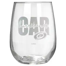 Great American Products - Carolina Hurricanes Etched 17oz. City Stemless Wine Glass - Multicolor