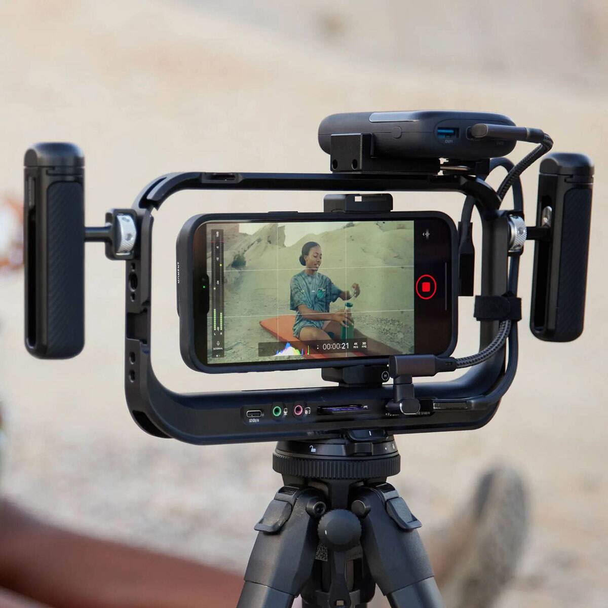 Alt View 8. Moment - Moment SuperCage Mobile Filmmaking Cage with Integrated USB-C Hub.