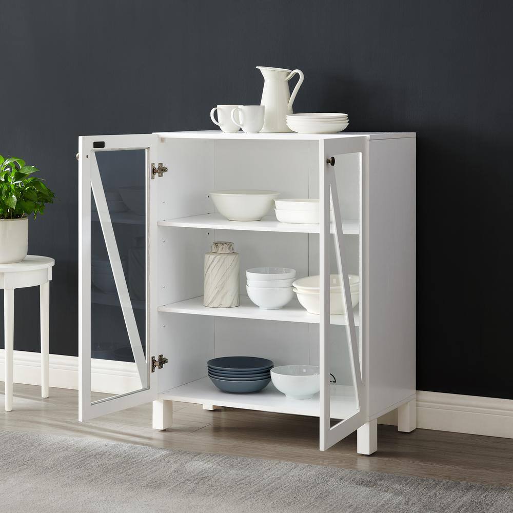 Alt View 6. Crosley Furniture - Cassai Stackable Kitchen Storage Pantry - White.