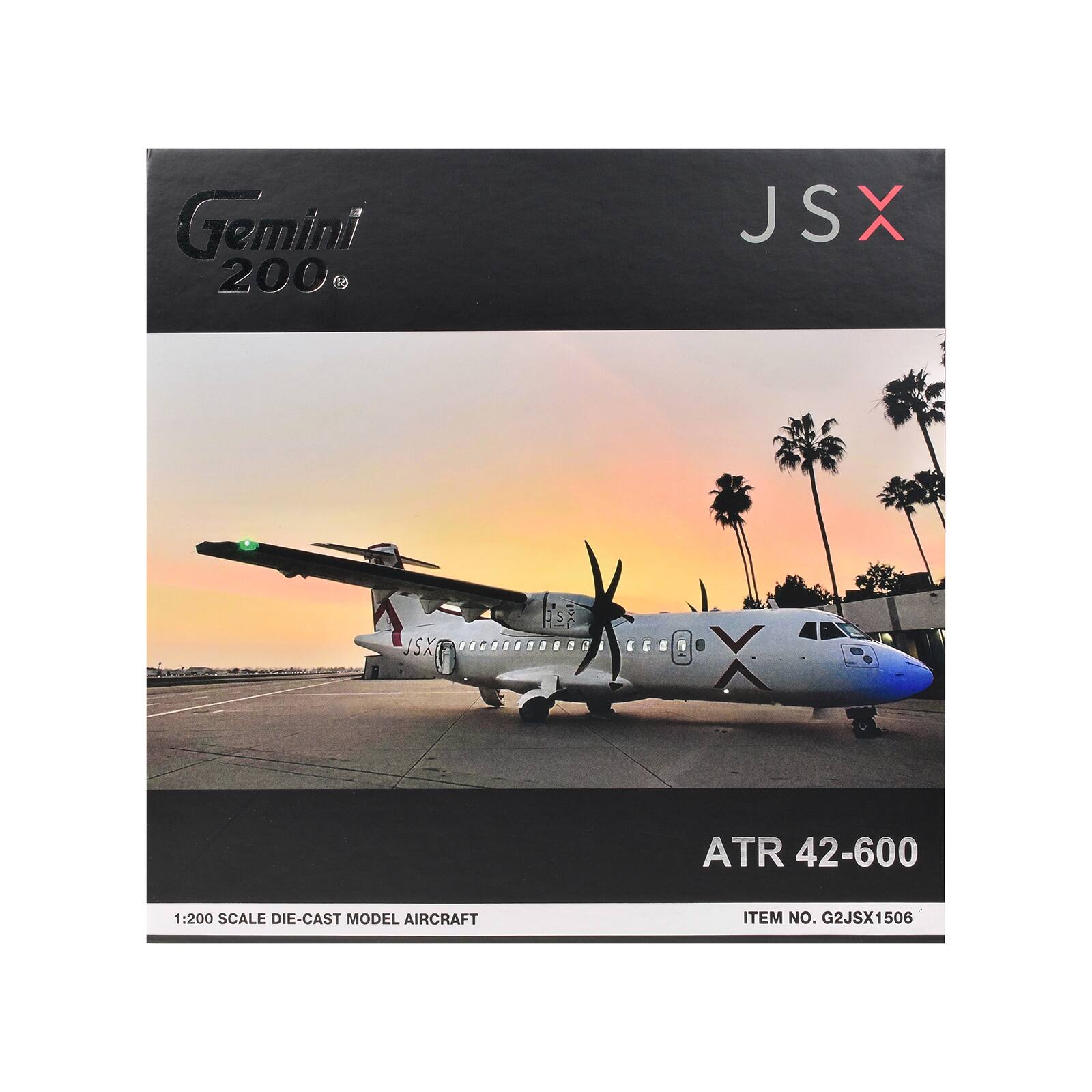 Gemini 200  
JSX  
ATR 42-600  
1:200 SCALE DIE-CAST MODEL AIRCRAFT  
ITEM NO. G2JSX1506
