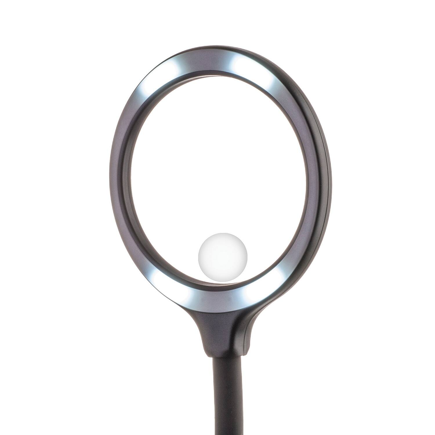 Alt View 4. Carson - DeskBrite 300 2x Aspheric COB LED Desk Magnifier, 5x Spot Lens.