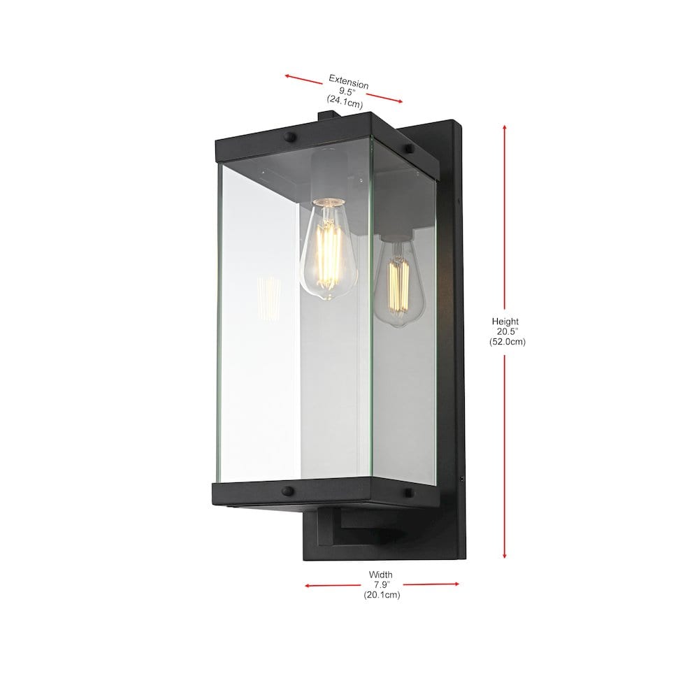 Elegant Lighting - Julien 8 Inch Outdoor Wall Sconce In - Black price history on PriceWatchPro