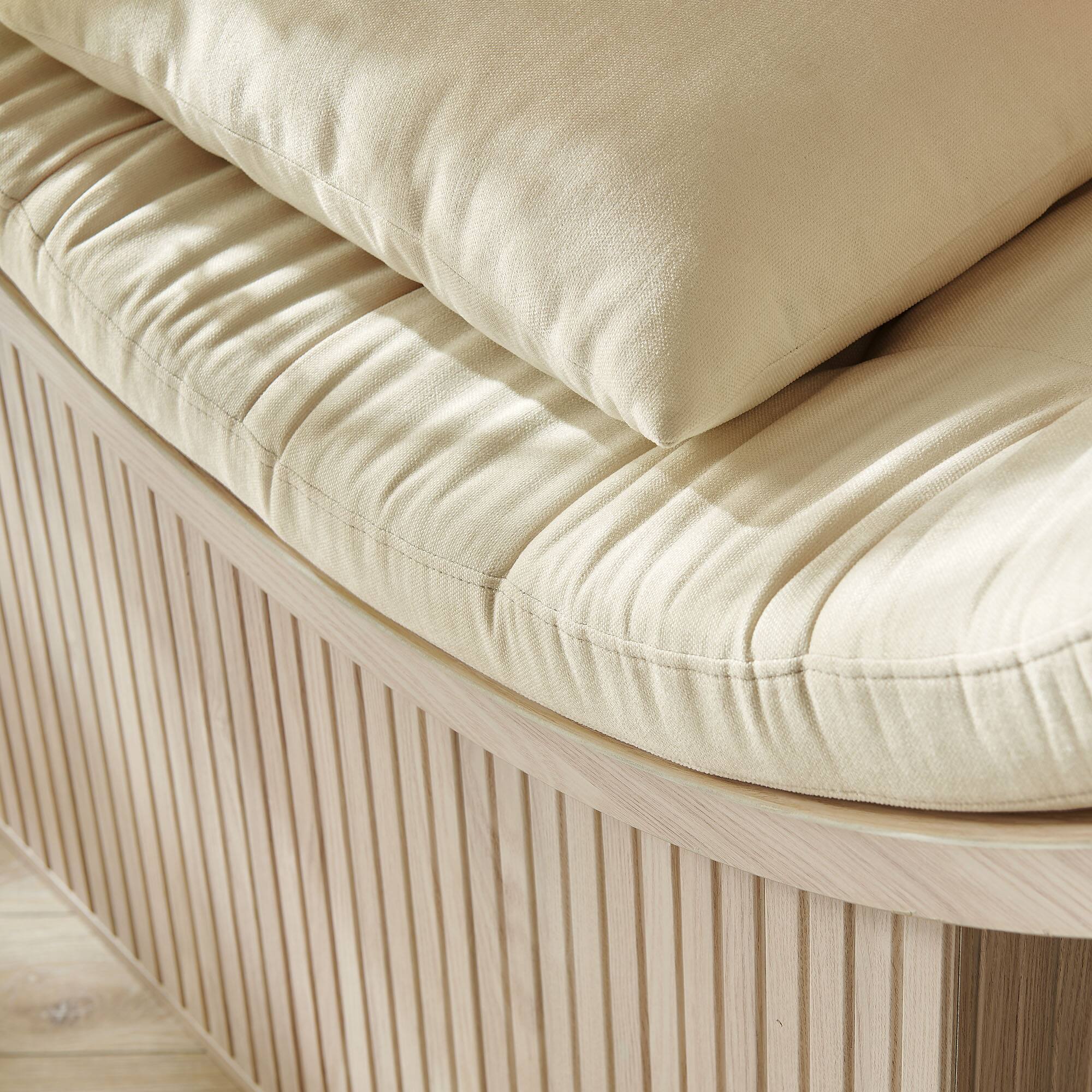 Aperture Round Alcove Accent Chair by Modway Natural Ivory - Best Buy