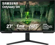 SAMSUNG Odyssey G4
27"
1ms Response Time
240Hz REFRESH RATE
AMD FreeSync Premium
NVIDIA G-SYNC
