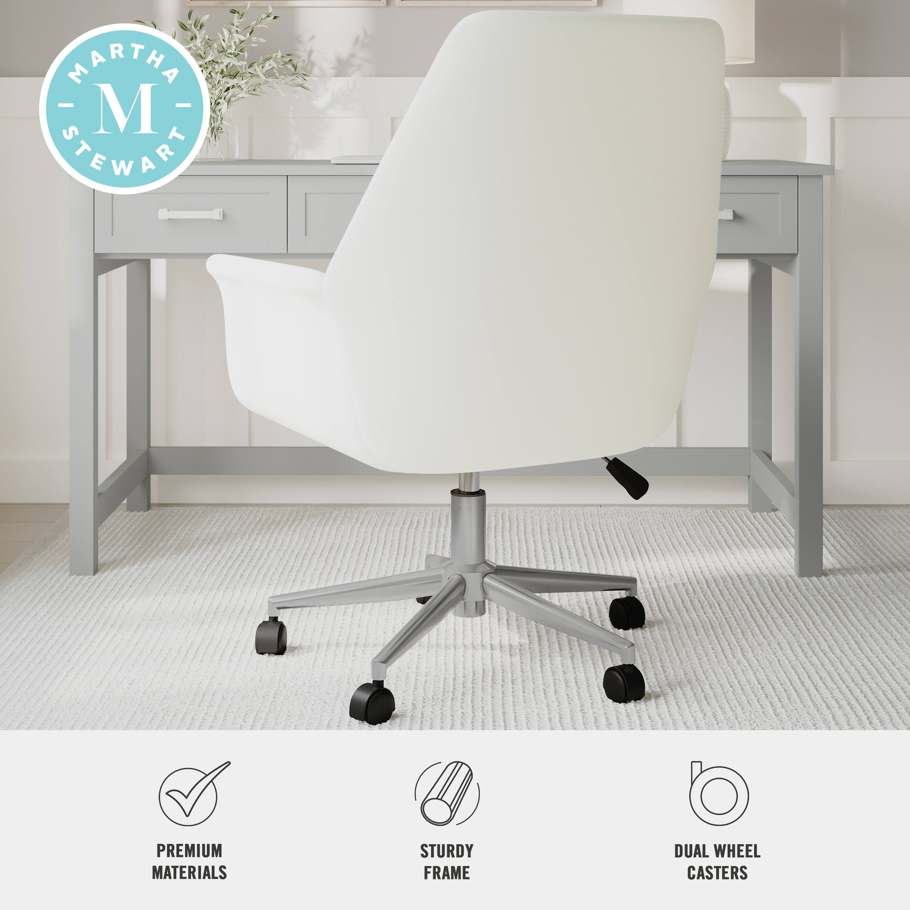 Martha Stewart Premium Materials U Sturdy Frame O Dual Wheel Casters