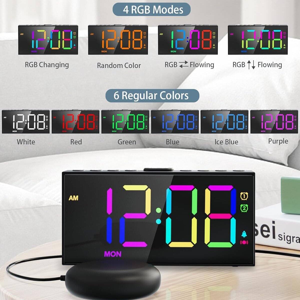 4 RGB Modes  
- RGB Changing  
- Random Color  
- RGB Flowing  
- RGB Flowing  

6 Regular Colors  
- White  
- Red  
- Green  
- Blue  
- Ice Blue  
- Purple